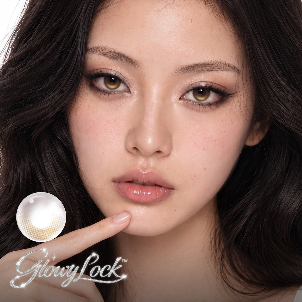GlowyLock™ Amber | Daily colored contacts