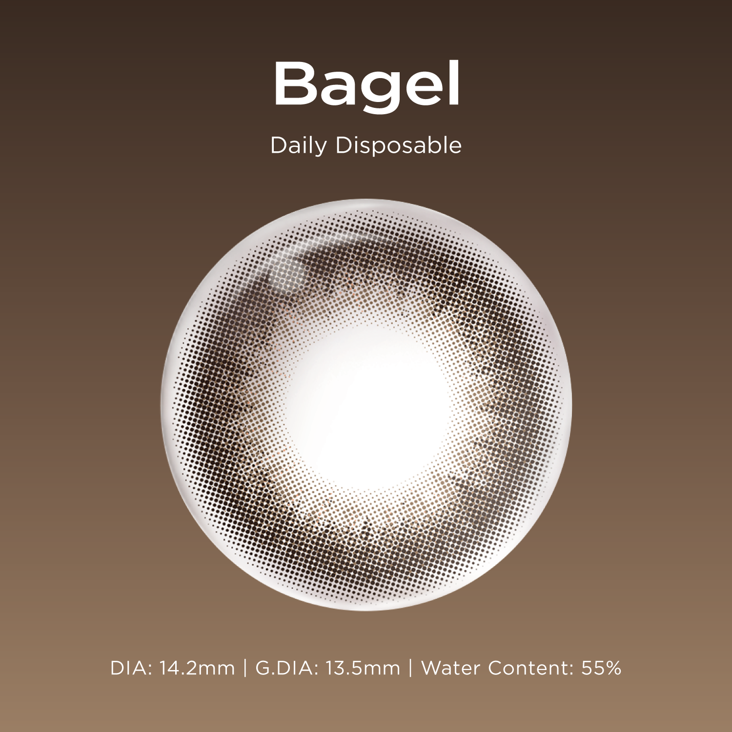 Bagel | Daily, 20pcs colored contacts