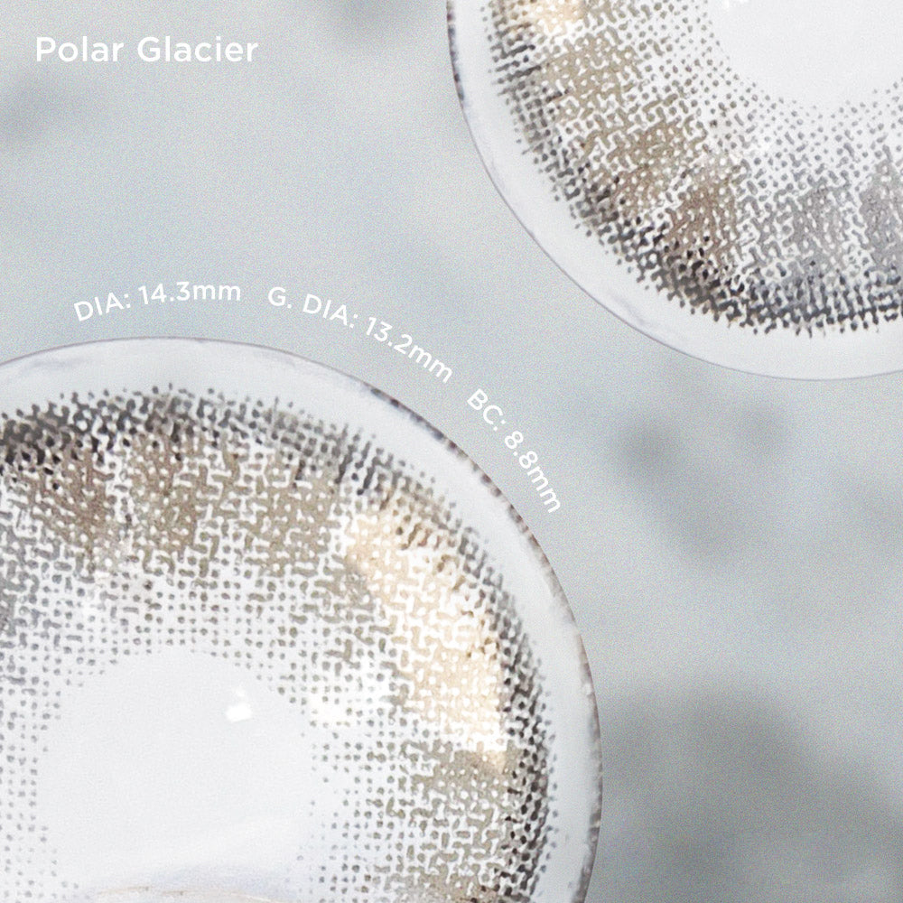 Polar Glacier grey color contacts