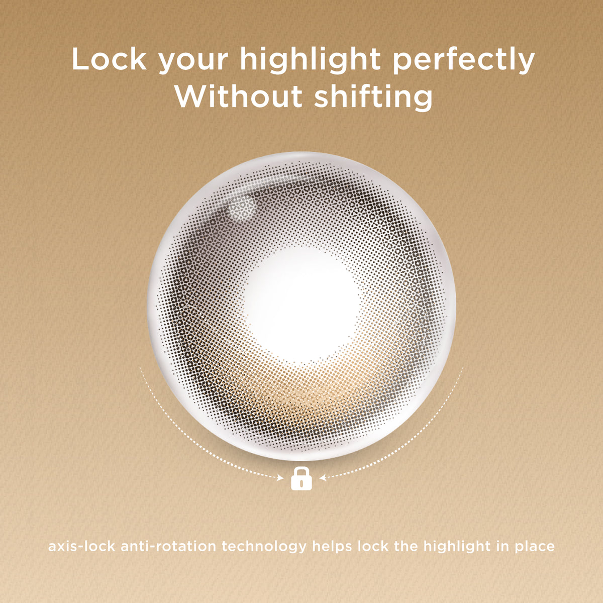 GlowyLock Amber Pro Contact coloré quotidien