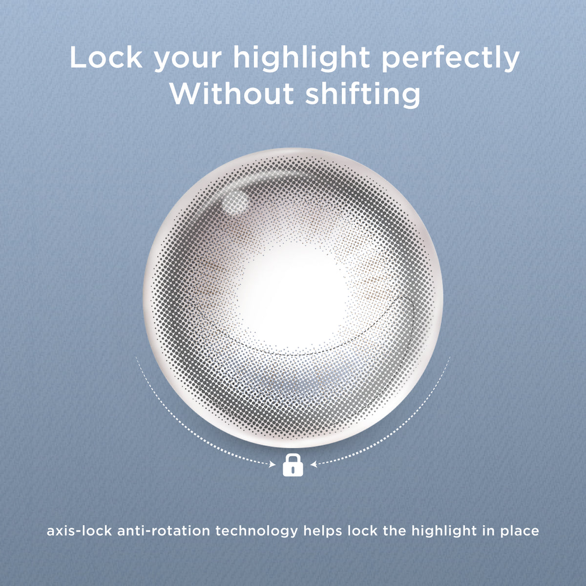 GlowyLock Blue Linen Daily colored contacts