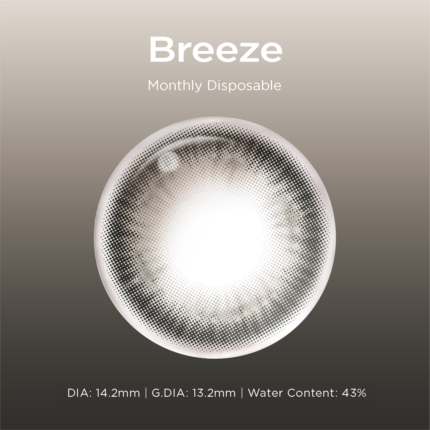Breeze grey color contacts