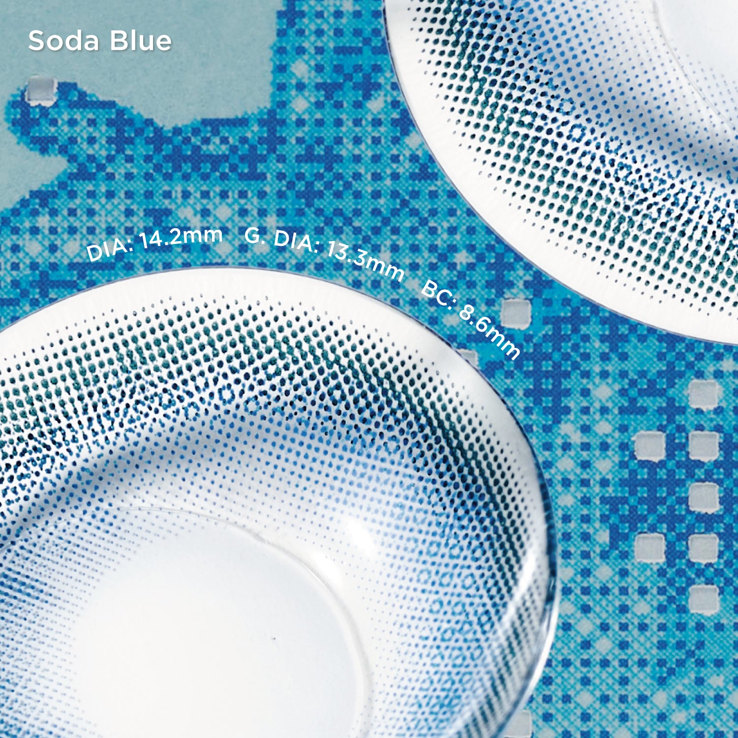 Soda Blue | Daily, 20pcs colored contacts