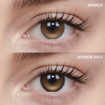 GlowyLock™ Amber Pro Axis-Lock color contacts