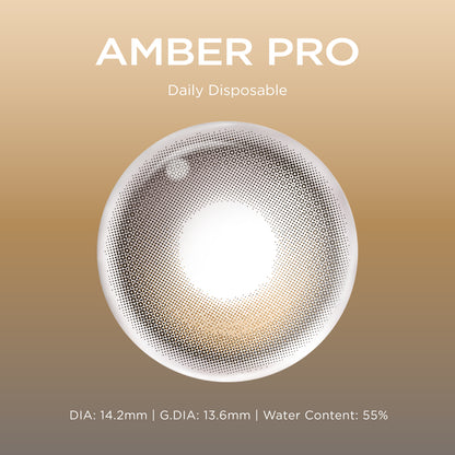 GlowyLock™ Amber Pro Axis-Lock color contacts