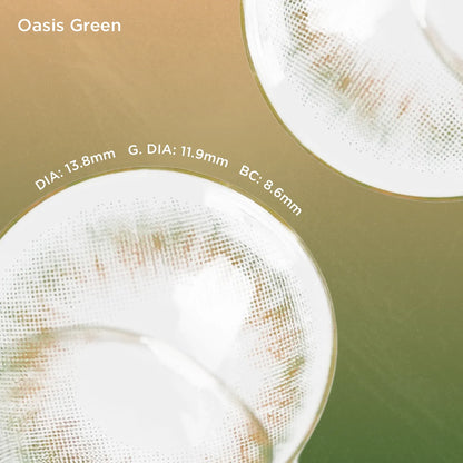 Oasis Green | Daily colored contacts