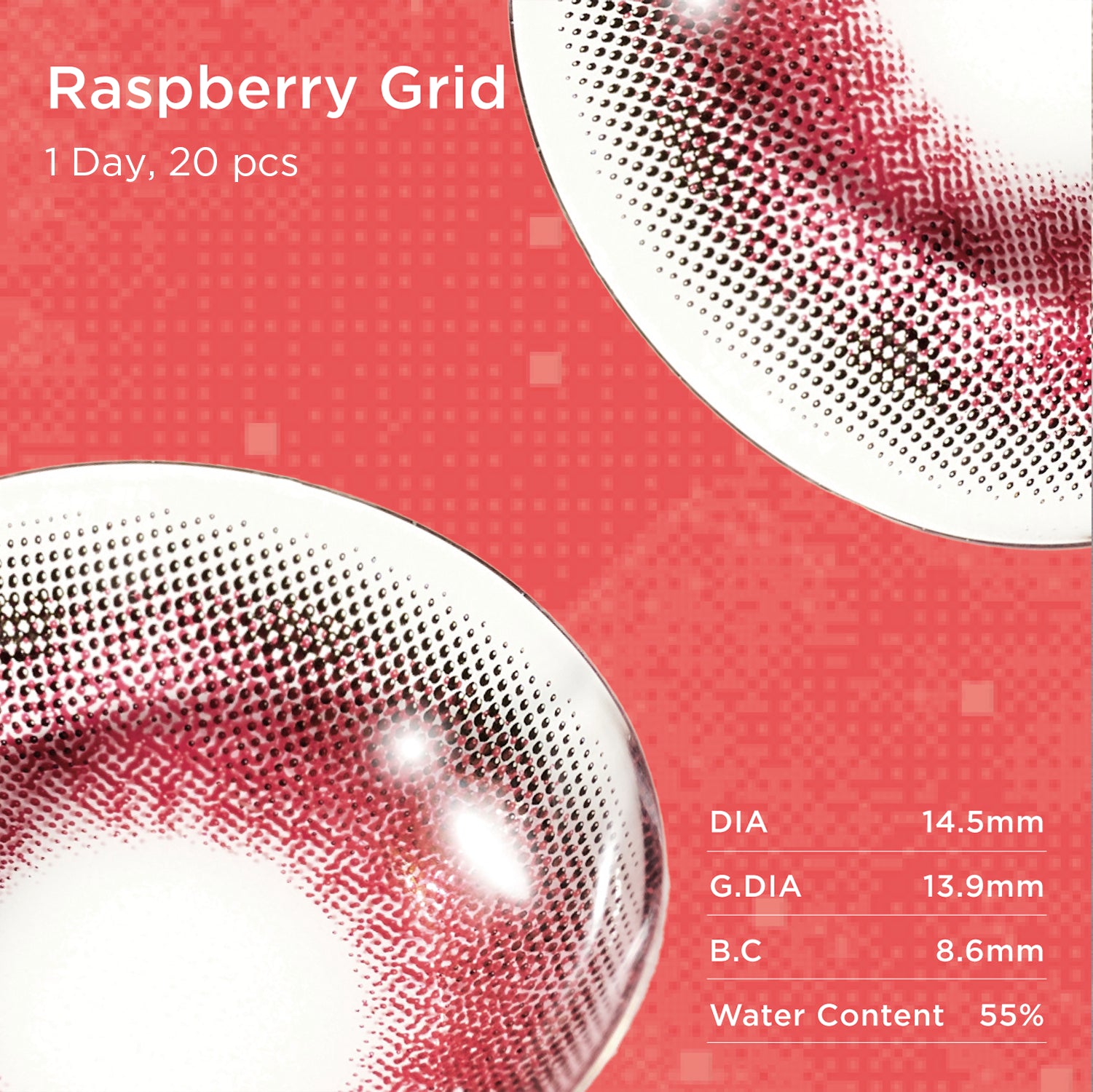 Raspberry Grid | Daily, 20pcs