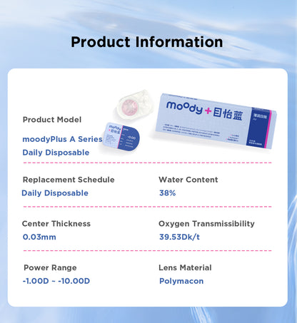 moodyPlus A 10 pcs Daily Contacts