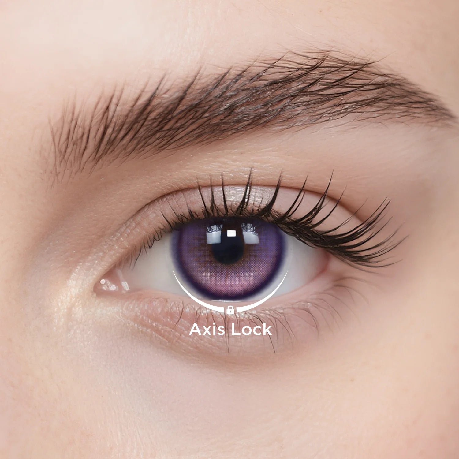 GlowyLock Violet Halo | Daily colored contacts