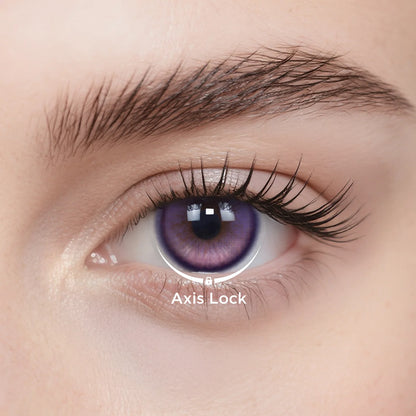 GlowyLock Violet Halo | Daily colored contacts