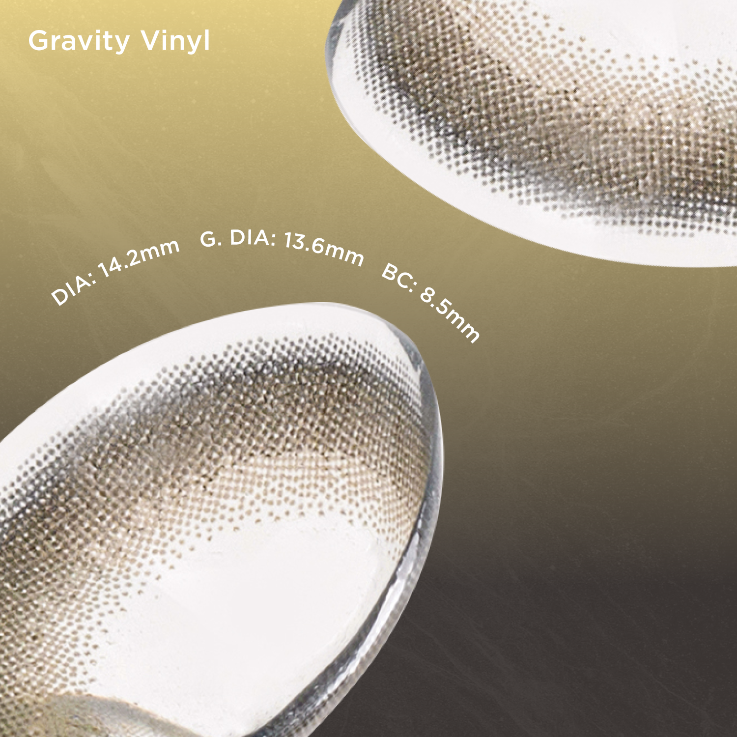 Gravity Vinyl black color contacts