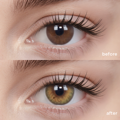 Amber Green green color contacts