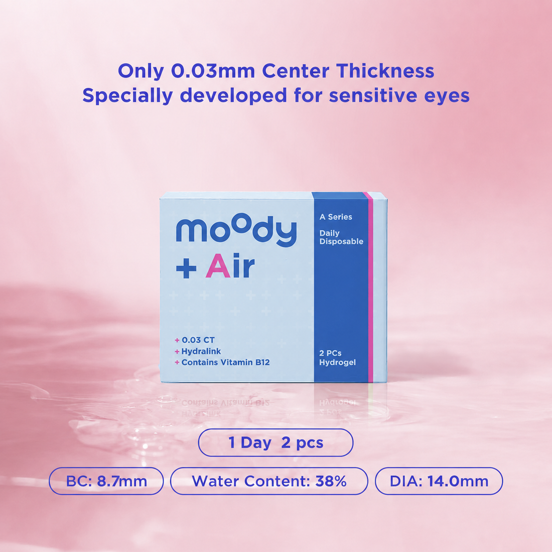 moodyPlus A 2 pcs Daily Contacts