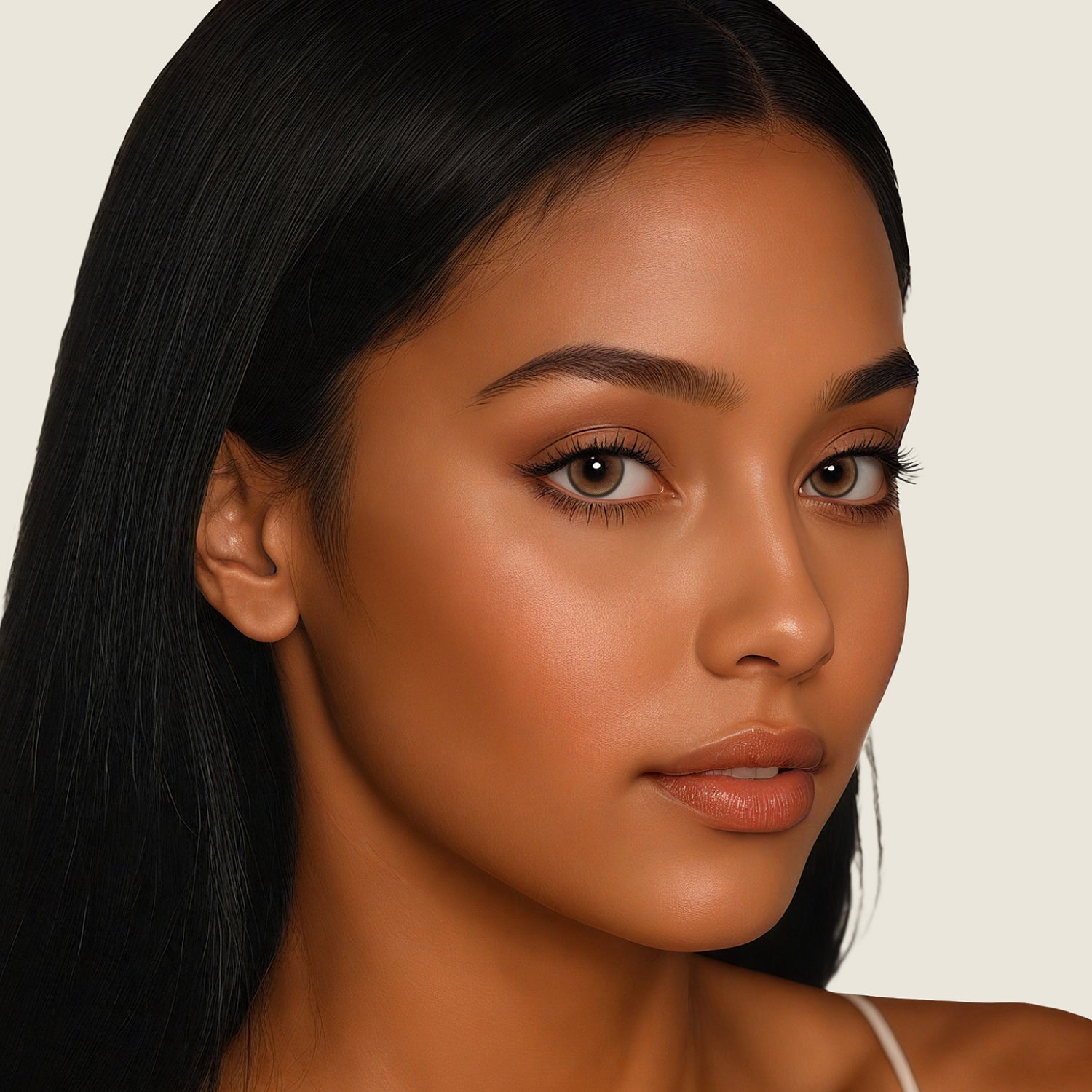 Almond Brown brown color contacts