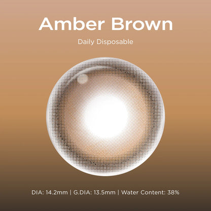 Amber Brown brown color contacts