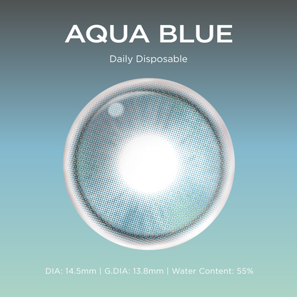Aqua Blue blue color contacts