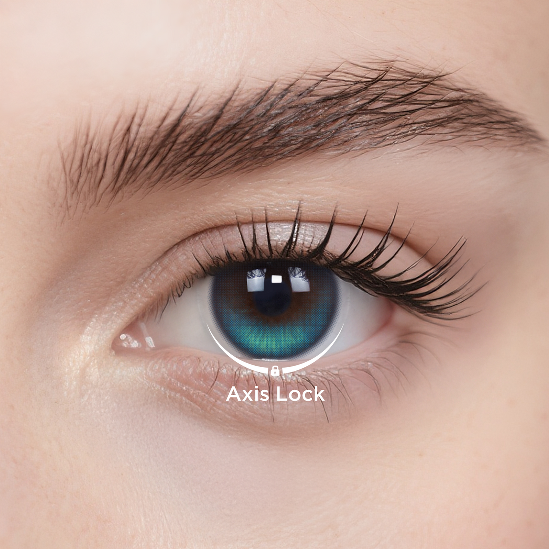 Aurora Blue Daily colored contact