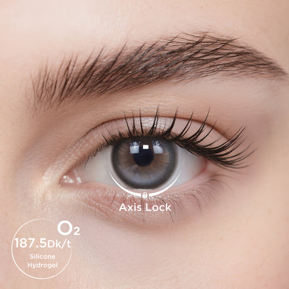 GlowyLock™ Blue Linen Monthly Color Contacts