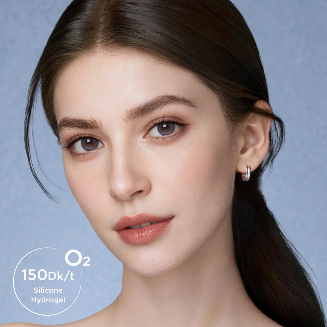 GlowyLock Blue Linen | Trial Daily colored contacts