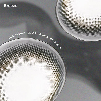 Breeze grey color contacts