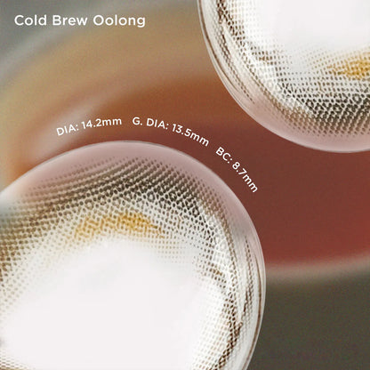 Cold Brew Oolong brown color contacts