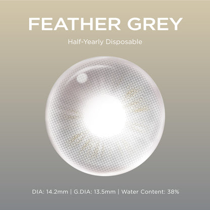 Feather Gray grey color contacts