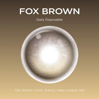 Fox Brown brown color contacts