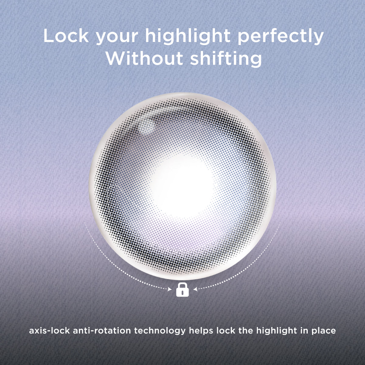 GlowyLock Fresh Grape | 6-Month colored contacts