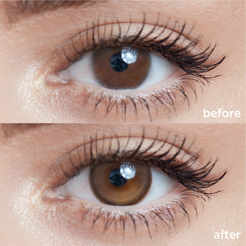 Gingerbread Candy brown color contacts