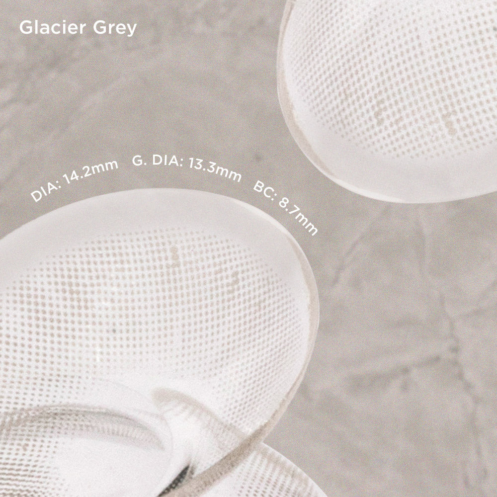 Glacier Gray grey color contacts