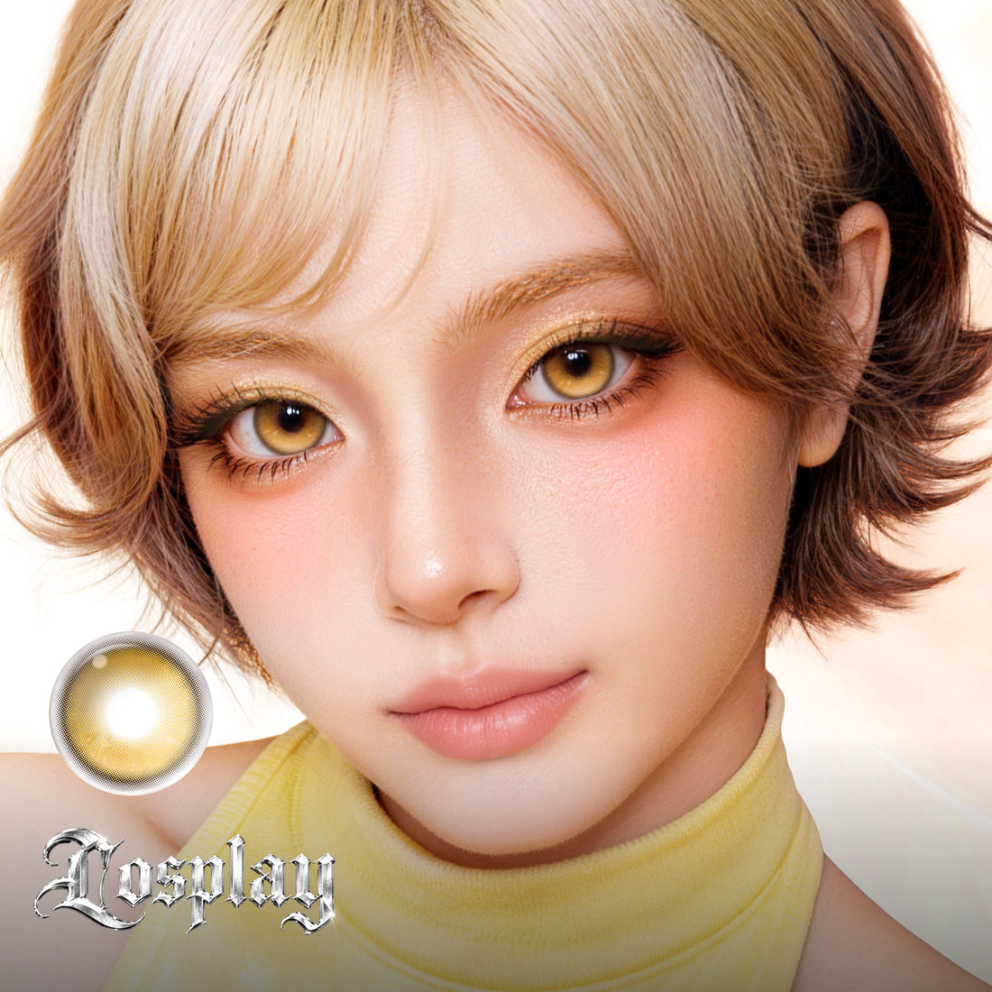 GlowyLock™ Gold Sparkle | 6-Month colored contacts