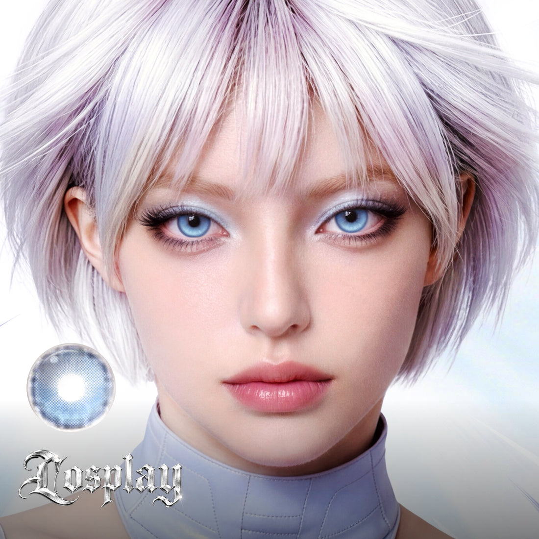 GlowyLock™ Marine Azure | 6-Month colored contacts
