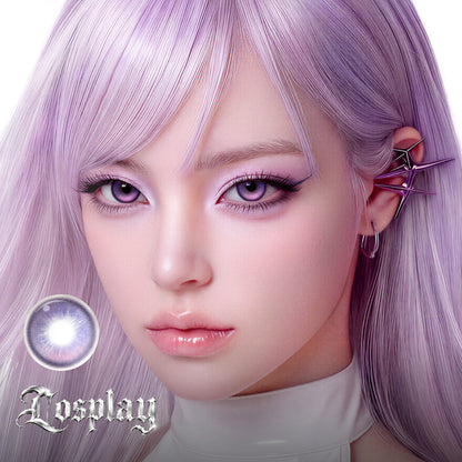 GlowyLock™ Violet Halo | Daily colored contacts