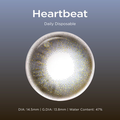 Heartbeat blue color contacts