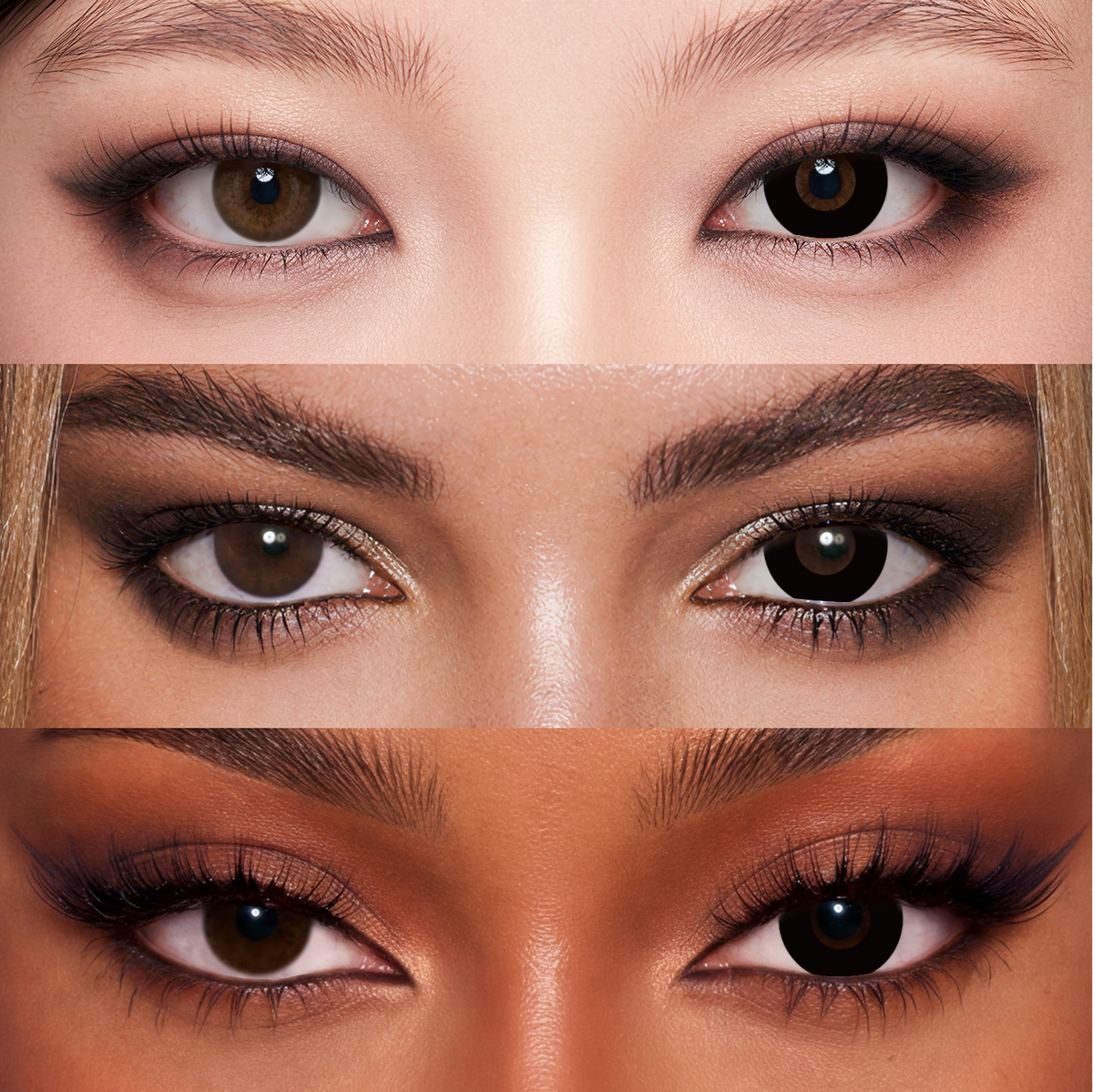 Hollow Black color contact