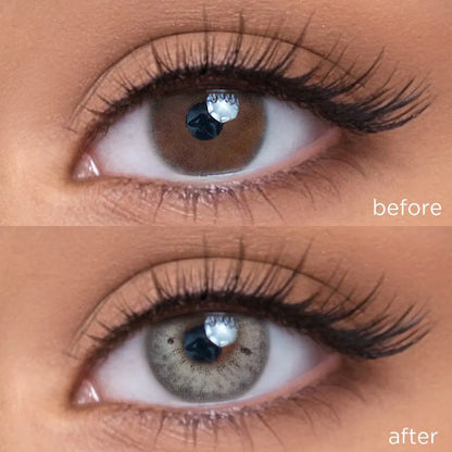 Lunar Gray grey color contacts