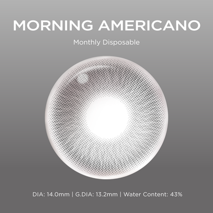 Morning Americano grey color contacts