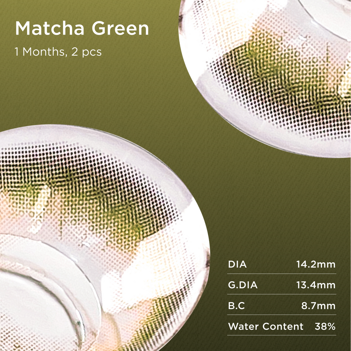 Matcha Green contact couleur