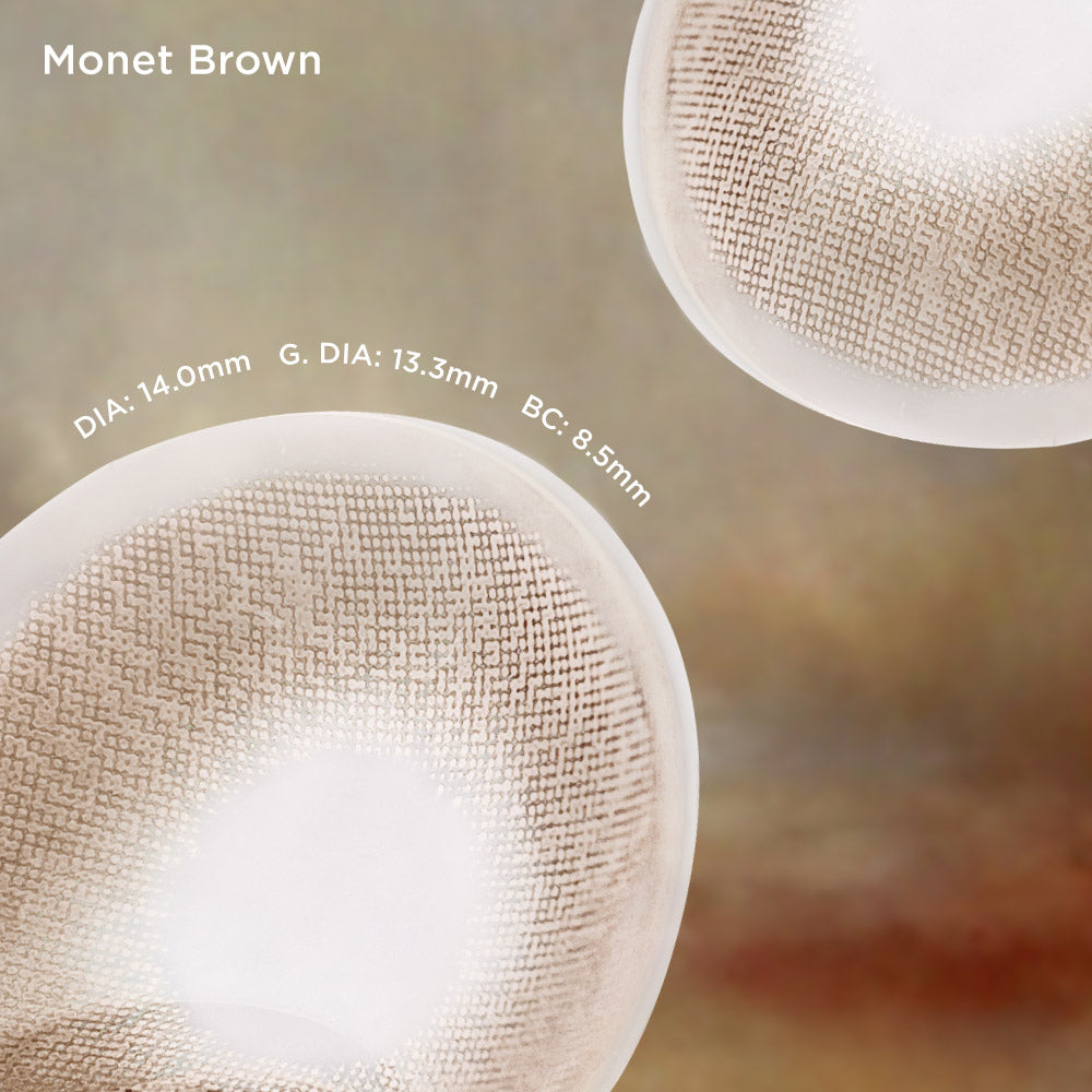 Monet Brown brown color contacts
