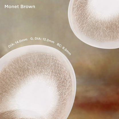 Monet Brown brown color contacts