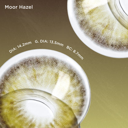 Moor Hazel brown color contacts
