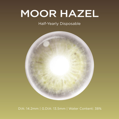 Moor Hazel brown color contacts