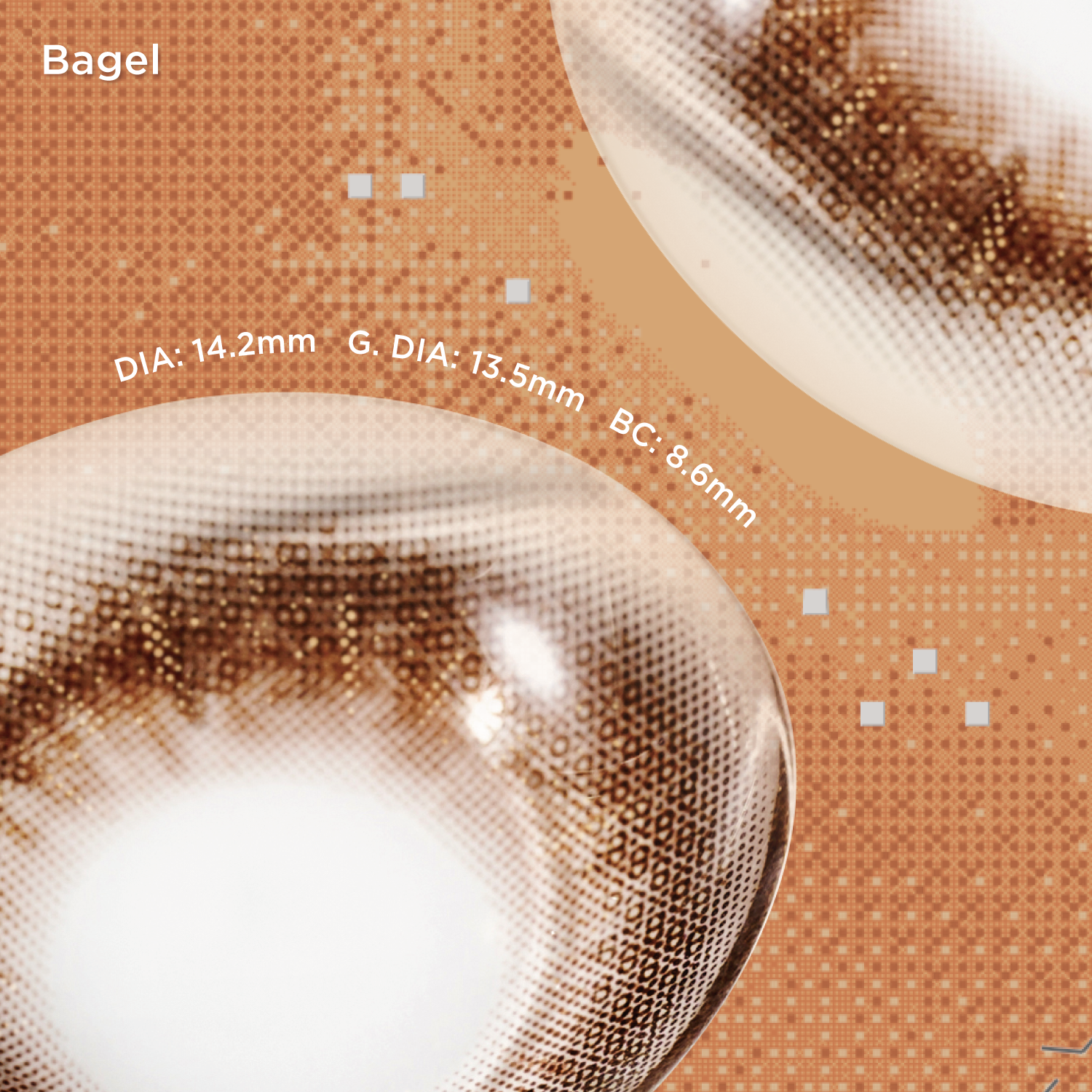 Bagel | Daily, 20pcs colored contacts