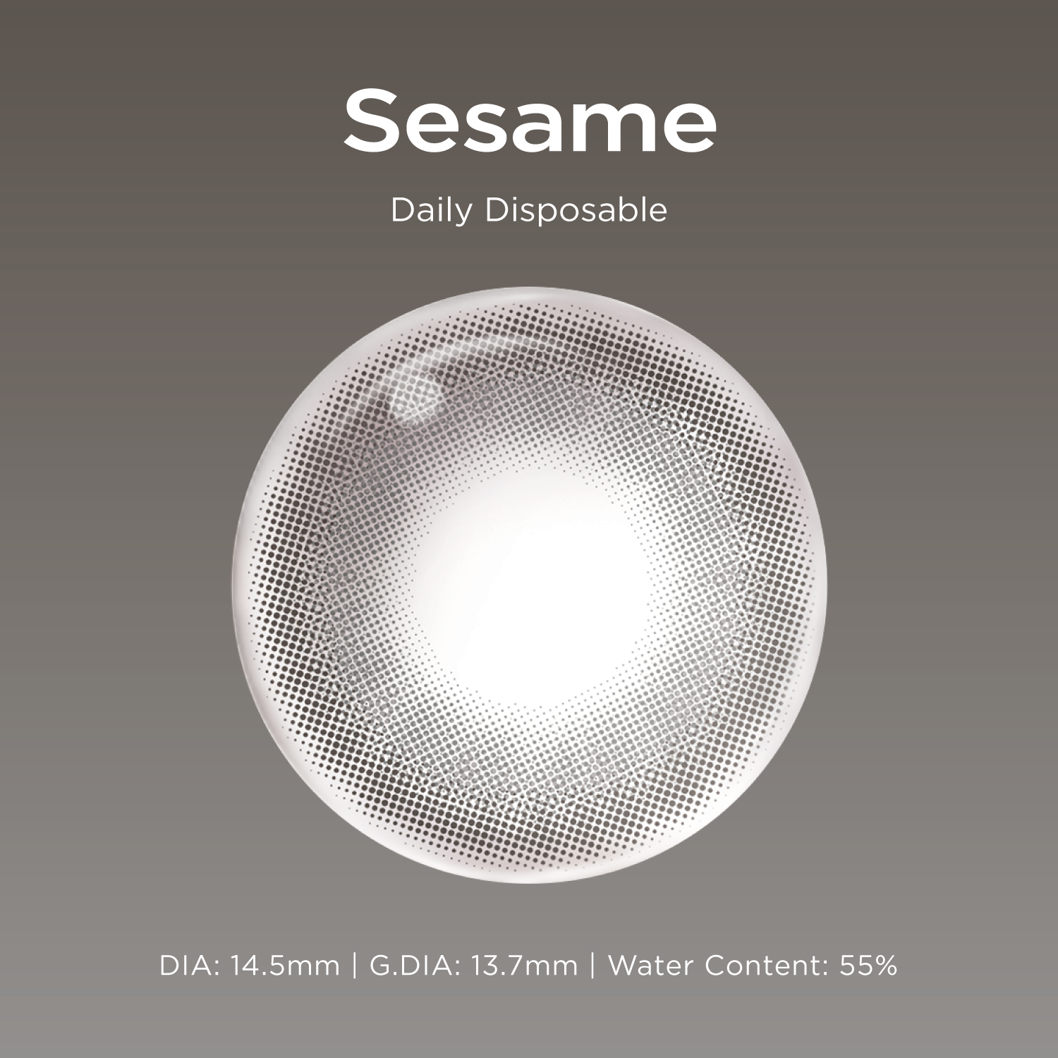 Sesame | Daily, 20pcs colored contacts