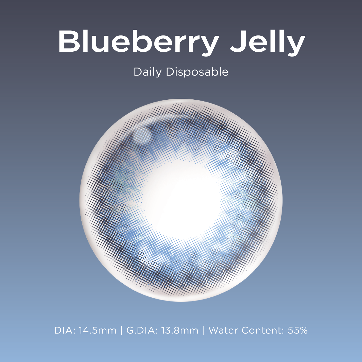Blueberry Jelly | Daily, 20pcs colored contacts