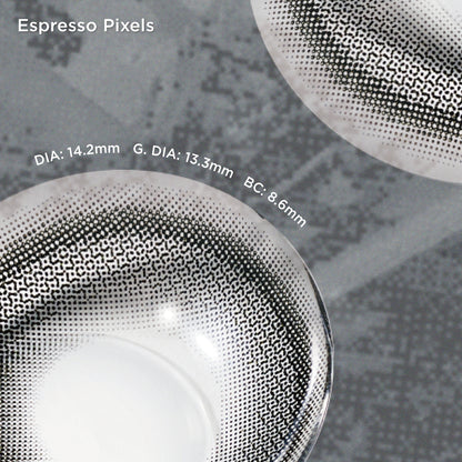 Espresso Pixels | Daily, 20pcs colored contacts