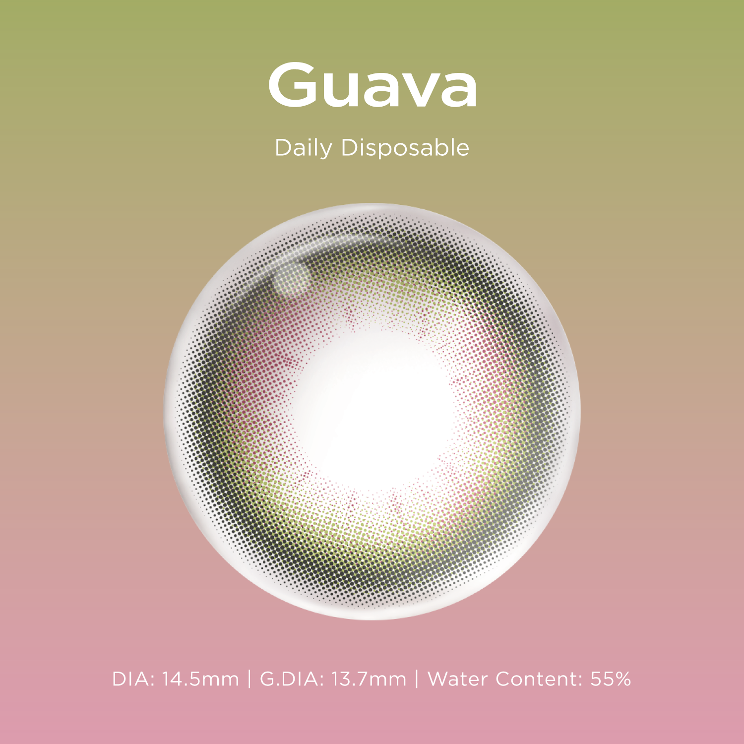 Guava | Daily, 20pcs colored contacts