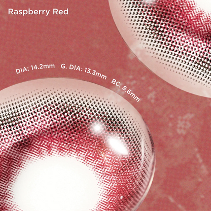 Raspberry Red | 6-Month colored contacts