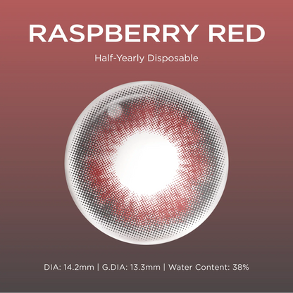 Raspberry Red | 6-Month colored contacts