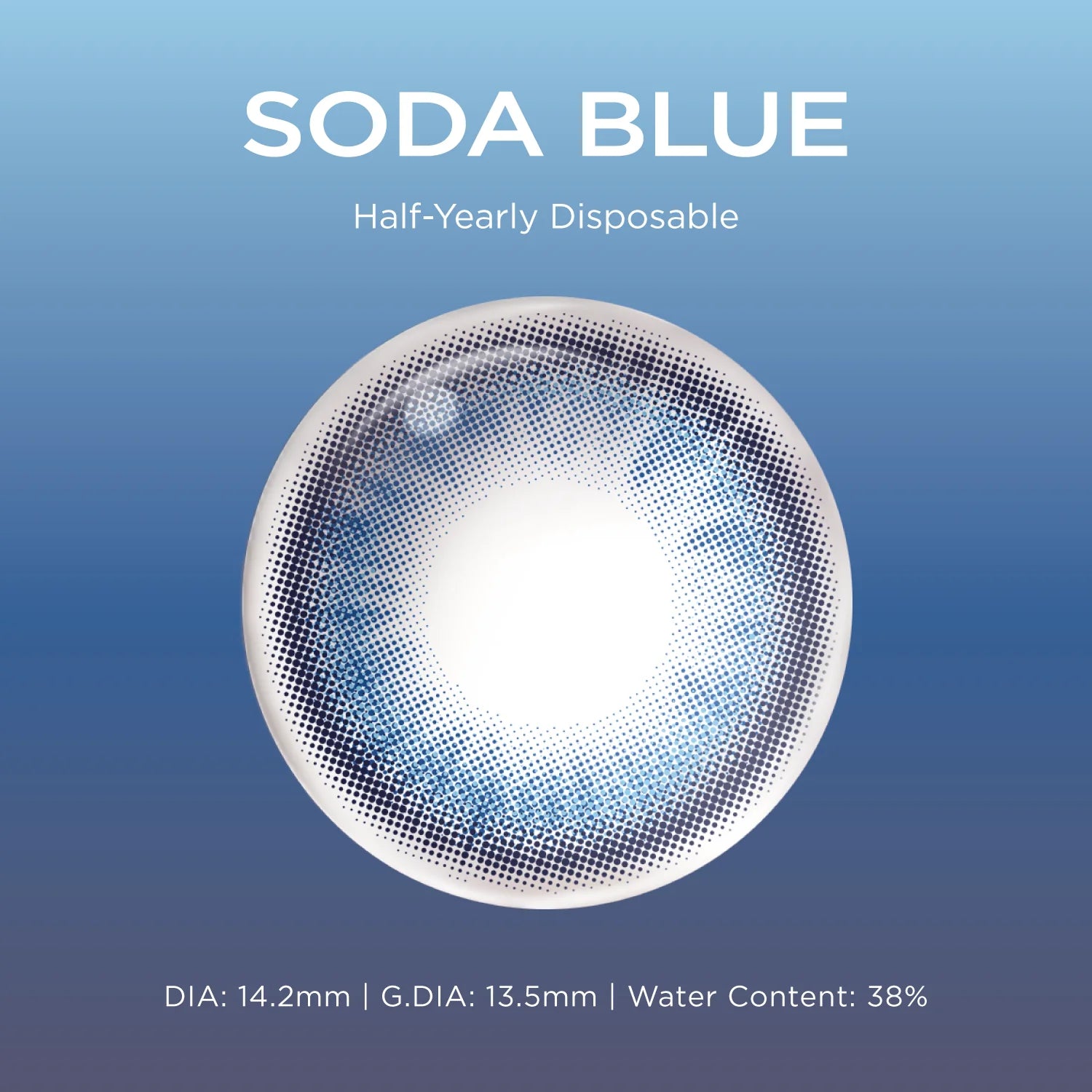 Soda Blue | 6-Month colored contacts